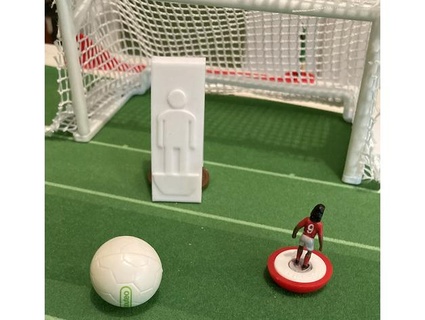 subbuteo solo goalkeeper ttmog goalie tabletop game 3d print model - Mito3D