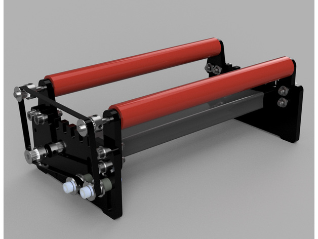 Rotatif gießen cnc Laser Ausgleich Achse Graveur rotierend 3D print model - Mito3D