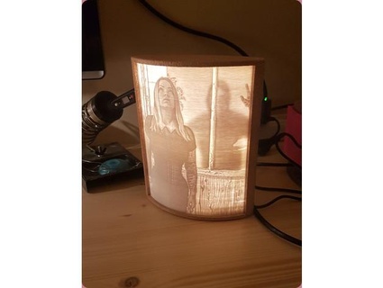 lithophane lamp jokker6 light stand 3d print model - Mito3D
