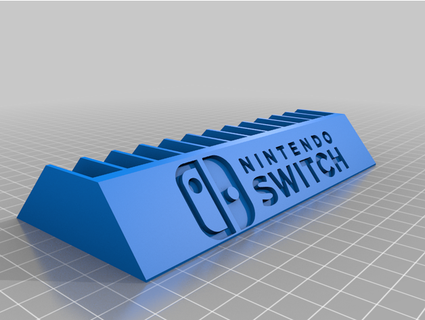 nintendo switch game case holder shorter ssaturn 3d print model - Mito3D