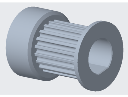stepper motor gt2 zamanlayıcı kasnak 20 diş 12mm kemer Genişlik 8mm delik michaelbourque 3d print model - Mito3D