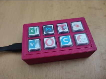 arduino macro teclado leonardo micro USB 3d print model - Mito3D