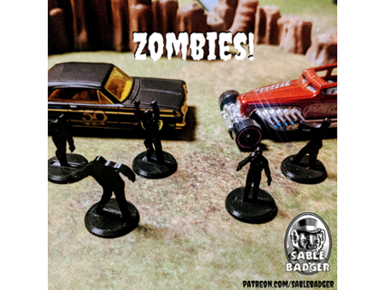 gaslands zombi marcadores sablebadger repostado zombies 3d print model - Mito3D