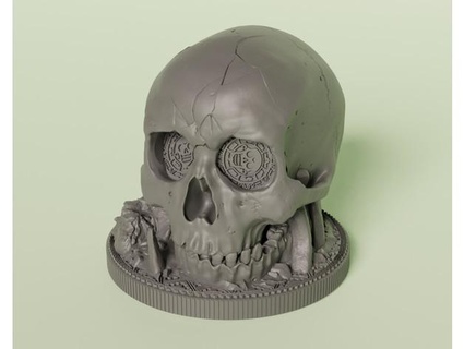 dice cup skull sulzfluh game 3d print model - Mito3D