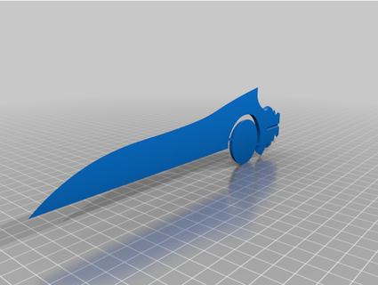 pokemon lucario knife lion1497 cosplay weapon 3d print model - Mito3D