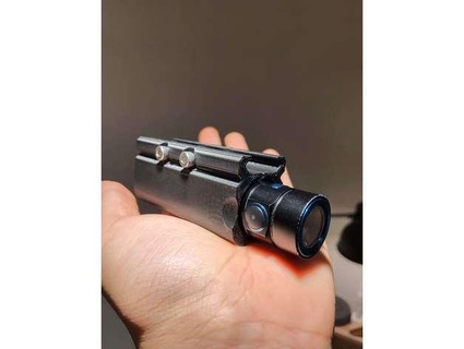 olight s2r baton ii picatinny mount holder v10 gummyzf flashlight light rail weapons 3d print model - Mito3D