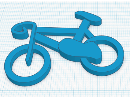 bicyclette porte clés kovabunch 3d print model - Mito3D