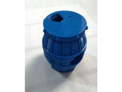 dog poop barrel remix barril para bolsas perro greyhound3d 3d print model - Mito3D