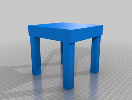Facile table joncirion meubles 3d print model - Mito3D