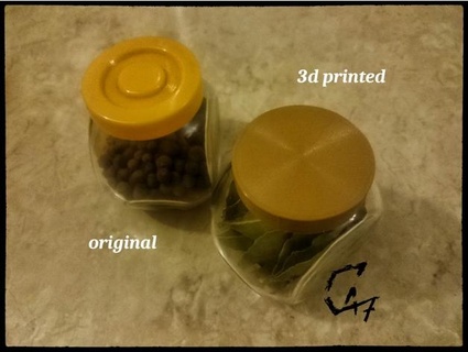 53mm screw cap c47 3d container jar kitchen repair spices zakrtka 3d print model - Mito3D