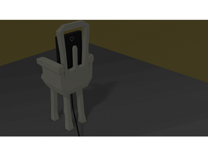 silla móvil teléfono monja soporte estante 3d print model - Mito3D