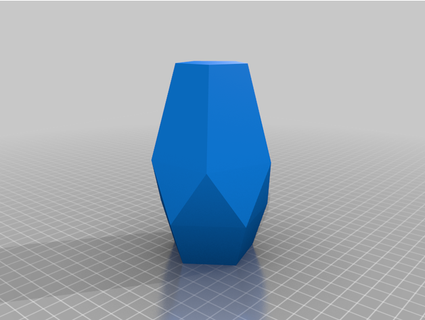 fünfeckig Vase andrule95 Mathematik Kunst poly Pentagon Pflanzer poligonal 3d print model - Mito3D