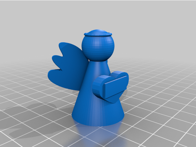 figura anjo rugido 3D impressão 3D print model - Mito3D