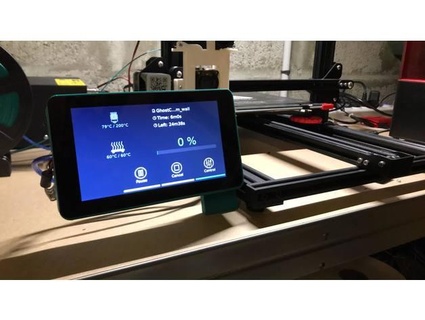 octopantalla octodash frambuesa pi caso funda oficial rpi7 pantalla fanlou 3D impresora accesorios 3d print model - Mito3D