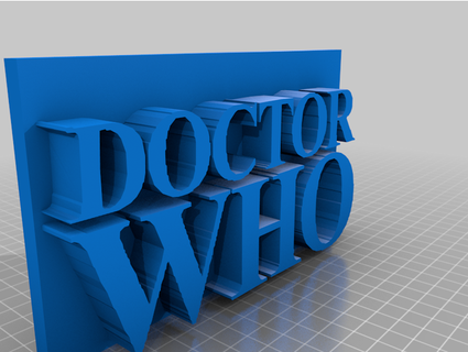 doctor who 1966 logo - patrick troughton jazzsingeruk Art doctorwho 3d print model - Mito3D