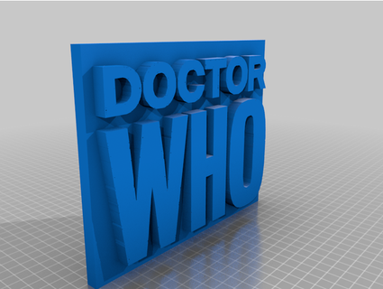 doctor who 1963 logo - william hartnell jazzsingeruk Art doctorwho 3d print model - Mito3D