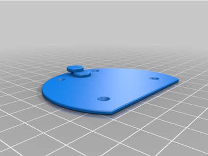 google nest mini 2 wall mount - plate hook dhs 74 Audio 3d print model - Mito3D