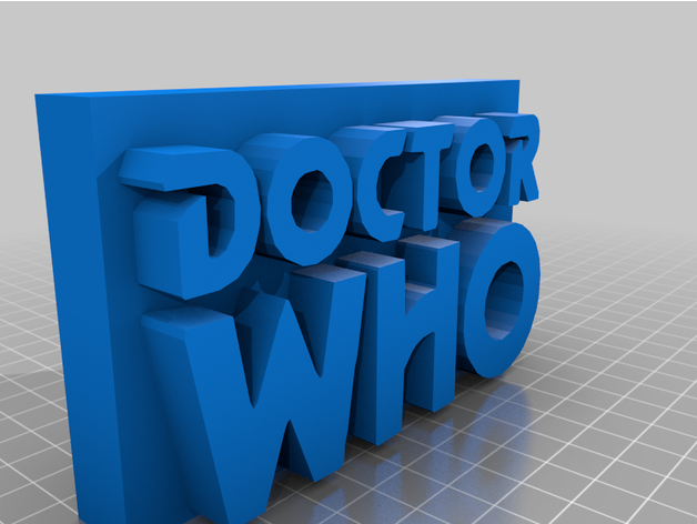 medico Oms 1970 1996 logo John pertwee Paolo mcgann cantante jazz arte dottor 3D print model - Mito3D