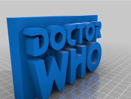 doctor who 1970 & 1996 logo - john pertwee paul mcgann jazzsingeruk Art doctorwho 3d print model - Mito3D