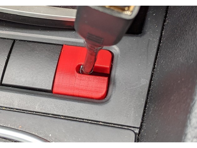vw blank button cable passthrough cheezberg Automotive golf jetta mk6 tdi usb volkswagen passat 3D print model - Mito3D