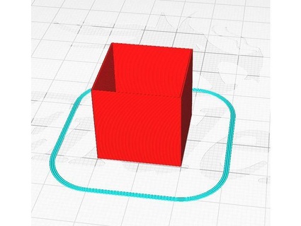 20mm cubo pareti test piromale 3D stampa calibrazione 3d print model - Mito3D