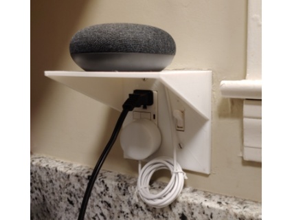 Auslauf Licht Schalter Regal egnotvegan Haushalt Amazon Echo Amazonas alexa Punkt elektrisch Google Mini Nest Startseite Mantel Teller Clever Lautsprecher 3d print model - Mito3D