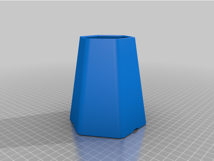 based vase hex-tapped v6 728design 3D Printing 3d print model - Mito3D