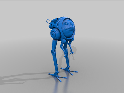 techno frog - fun admech jimjimjimmyjim Toys & Games cyborg wargame 3d print model - Mito3D