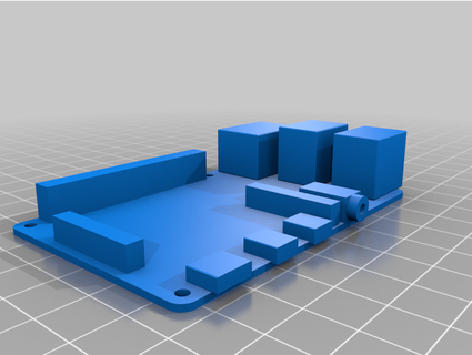 framboesa pi 4b mímico longtoke eletrônicos caso bainha 3d print model - Mito3D