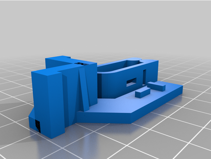 nema 14 corner wire mount paradoxicles 3D Printer Parts clip mount nema 14 wire  3d print model - Mito3D