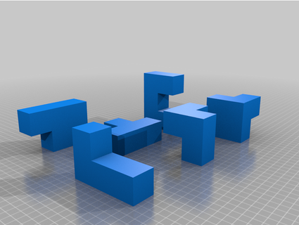 imkansız küp bulmaca toplu iğne bulmacalar zorlayıcı eğlence oyun 3d print model - Mito3D