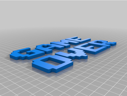 juego chicoquadcore señales logos 3d print model - Mito3D