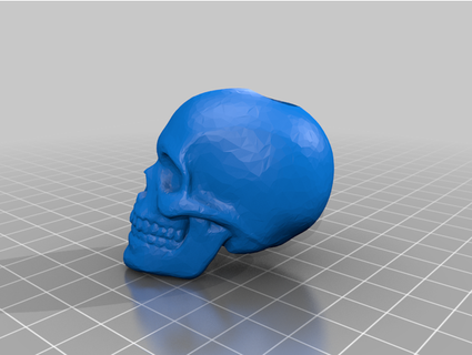 cráneo talón 2 pulgada kautzma accesorios gigante paracord 3d print model - Mito3D