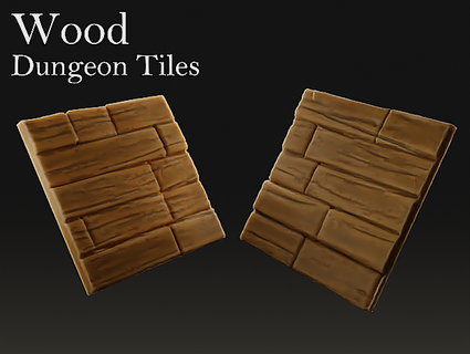 wood - dungeon tiles smilingdm Toys & Games dnd dungeons dragons miniature tabletop 3d print model - Mito3D