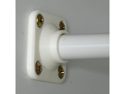 wardrobe bracket 16mm tube petal3d Organization bedroom cupboard holder household kitchen mount pole rod 3d print model - Mito3D