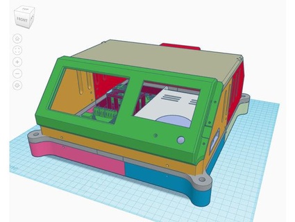 revisado bigtreetech pitft50 tft35 skr frambuesa pi caso funda jrprinter 3D impresora partes 14 btt turbo 3d print model - Mito3D