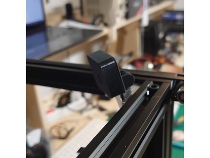 ender 5 raspberry pi camera case - corner ball mount efflon 3D Printer Accessories 3d print model - Mito3D