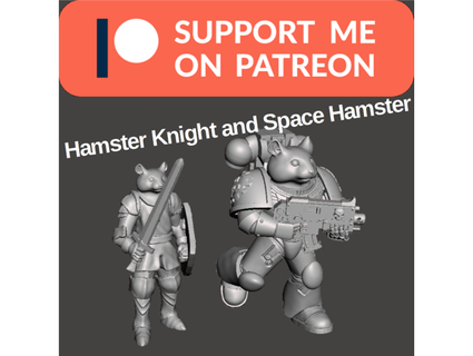hamster şövalye Uzay udos3dworld oyuncaklar oyunlar 3d print model - Mito3D