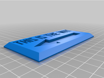 plaque brandon117 3D Printing decoration mandalorian mando sign 3d print model - Mito3D