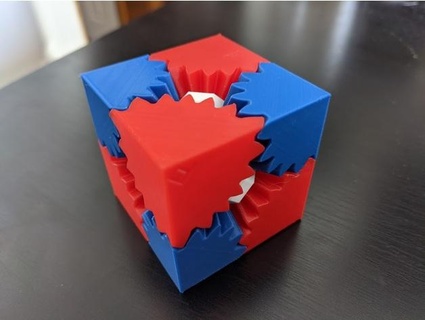 cube gears nepoxx Mechanical Toys 3d print model - Mito3D