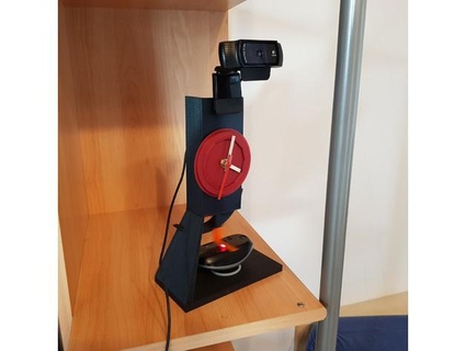 mouse jiggler clock & webcam stand thomasthetinkerer Computer 3d print model - Mito3D