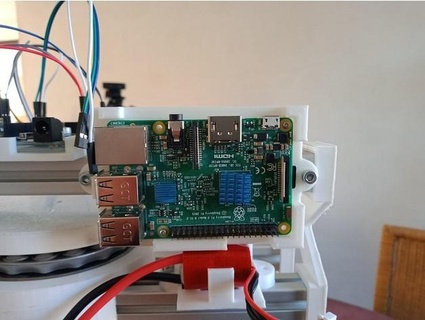 support 2 raspberry pour profil aluminium l42project Robotics 3d print model - Mito3D