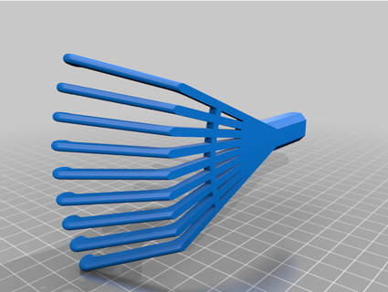 mini rake scratcher achkars Hand Tools 3d print model - Mito3D