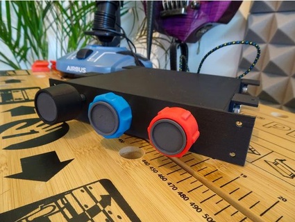 cesna 172 inspiriert Flug sim drosseln Box bitsandroids Elektronik Arduino Regler Spiel mfs2020 3d print model - Mito3D