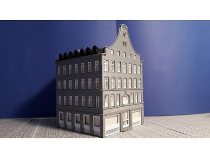 ville maison h0 nordictra bâtiments structures Flensburg échelle bâtiment sdermarkt tram 3d print model - Mito3D
