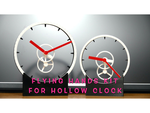 levitating flying hands kit hollow clock shiura Gadgets mystery 3D print model - Mito3D