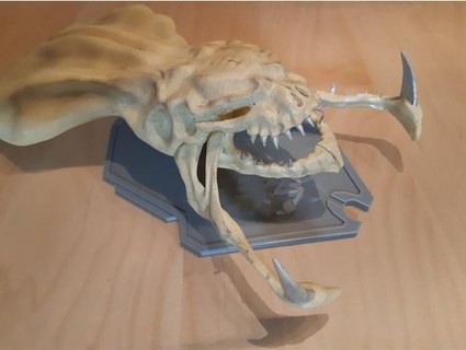 Hydralisk kafatası yeniden düzenleme Yıldız Gemisi vesaire hayvanlar 2 zerg 3d print model - Mito3D