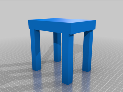 Facile table yerryck modèles 3d print model - Mito3D