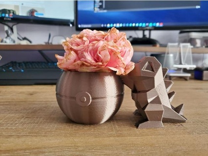 totodile plantador miniquinócio ar livre jardim Charizard charmander suporte dragonita Pikachu plantar Pokémon fornecem suculento 3d print model - Mito3D