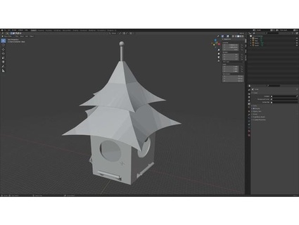 pagoda birdhouse spaceandnation Outdoor & Garden animal bird birdfeeder birdfeeders feeder house 3d print model - Mito3D